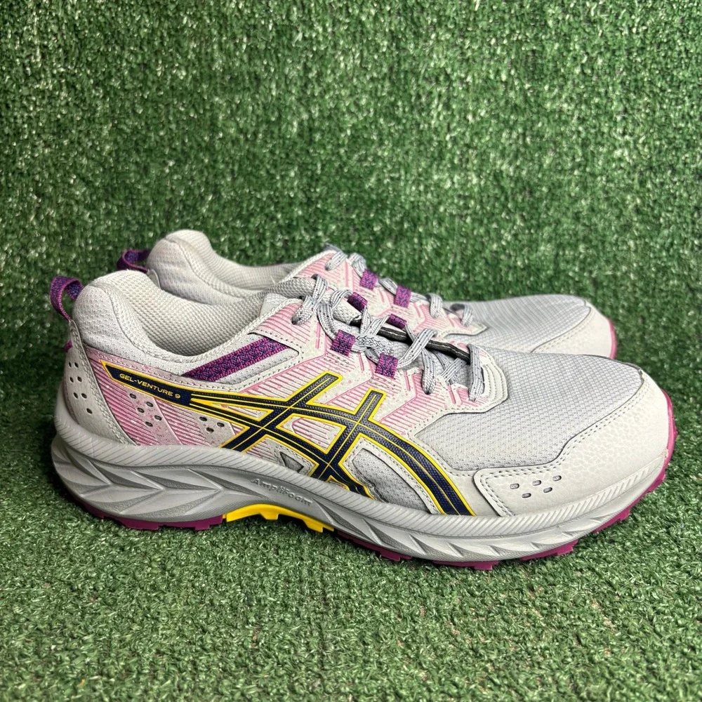 ASICS Gel-Venture 9 Trail Running Athletic Sneaker Piedmont Grey Womens 10 Wide